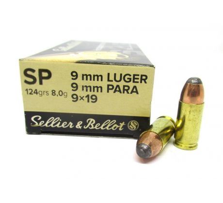 9mm Luger S&B 8,0g/124gr-SP