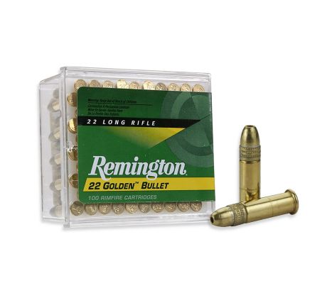 .22LR Remington 22 Golden Bullet 36gr Brass-Plated HP, 21278