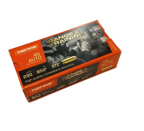 .45Auto Norma 230gr/14,90g FMJ