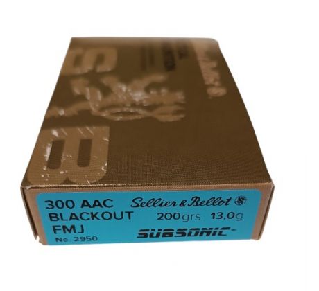 300AAC Blackout S&B 13g/200grs-FMJ Subsonic