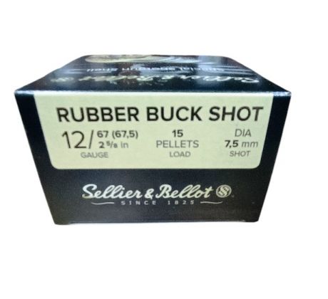 12/67 S&B Rubber Buck Shot 7,5mm, V075232